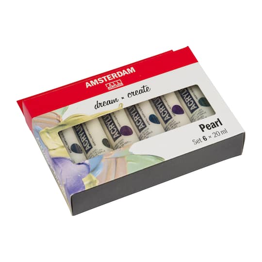 6 Packs: 6 ct. (36 total) Amsterdam Standard Series Pearl Acrylic Paints